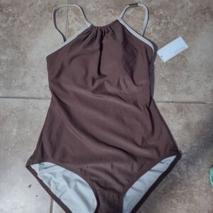 NWT Michael Kors - Brown One piece Swim Suit